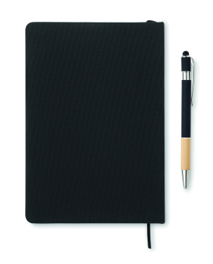 Logotrade advertising products photo of: A5 RPET notebook with pen