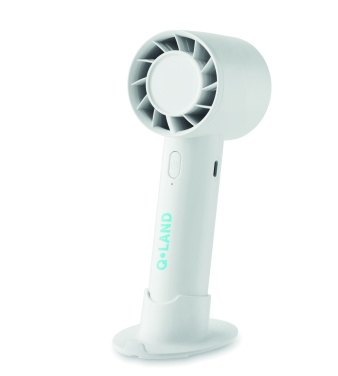 Logo trade promotional items picture of: Small portable fan 2000 mAh