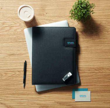 Logotrade advertising products photo of: A4 folder and wireless charger