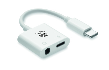 Logo trade promotional merchandise picture of: ABS jack audio splitter type C