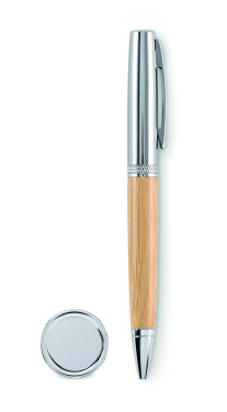 Logo trade advertising products image of: Metal twist ball pen in tube