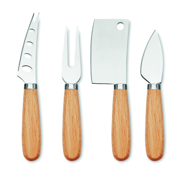 Logotrade promotional gift picture of: Set of 4 cheese knives