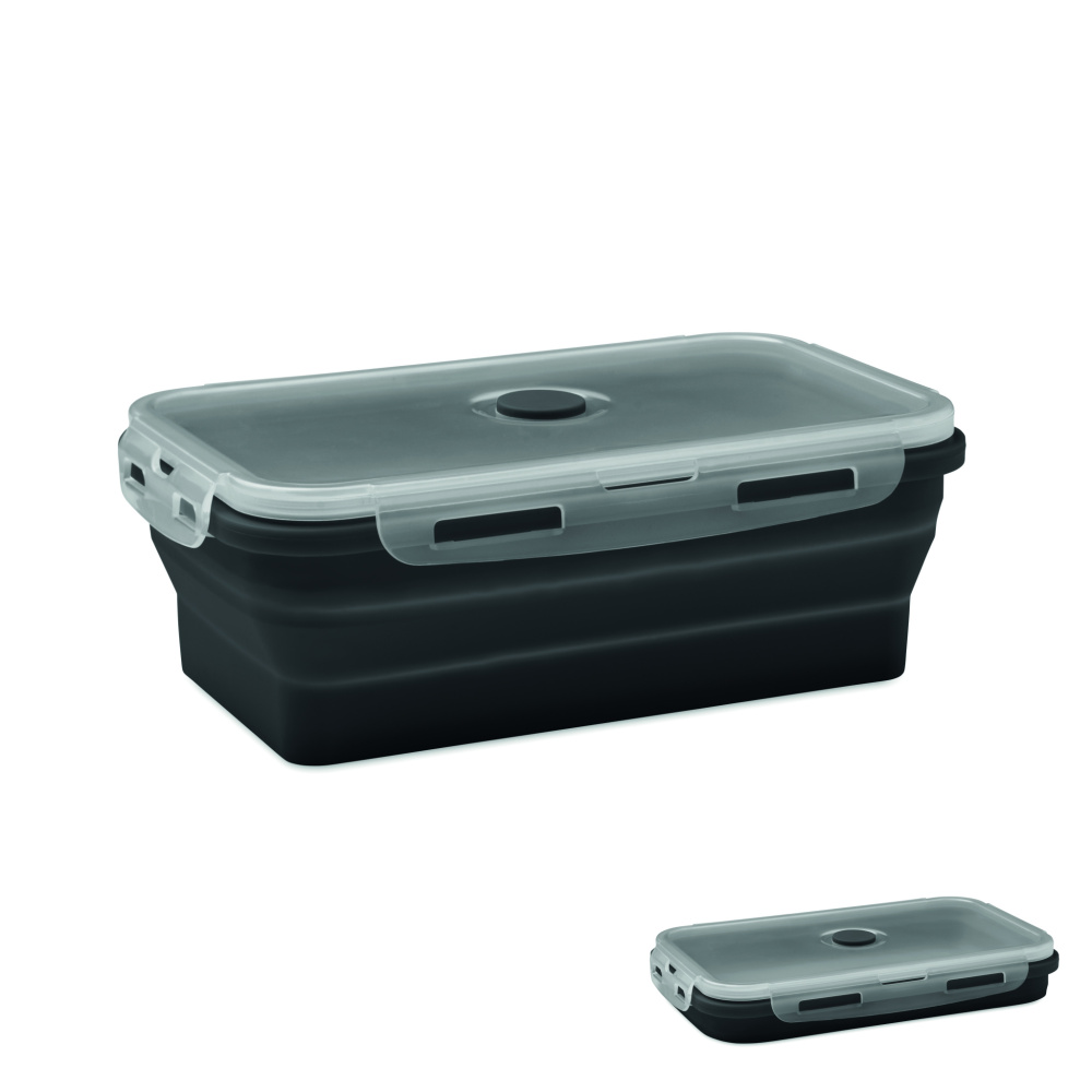 Logo trade promotional items image of: Collapsible silicone lunch box