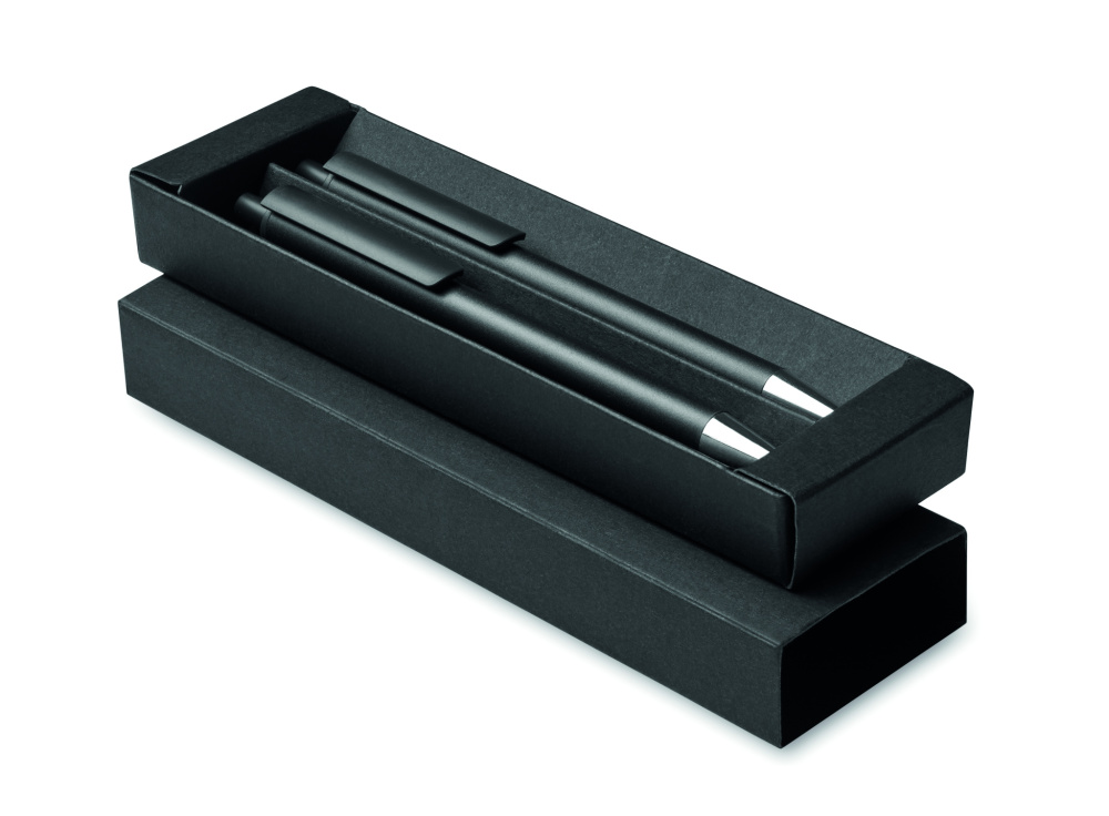 Logo trade promotional merchandise image of: Recycled aluminium pen set