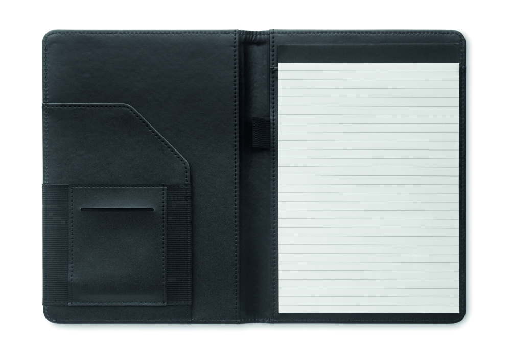 Logo trade promotional giveaways image of: A5 portfolio 300D RPET