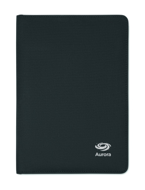 Logo trade promotional items image of: A5 portfolio 300D RPET