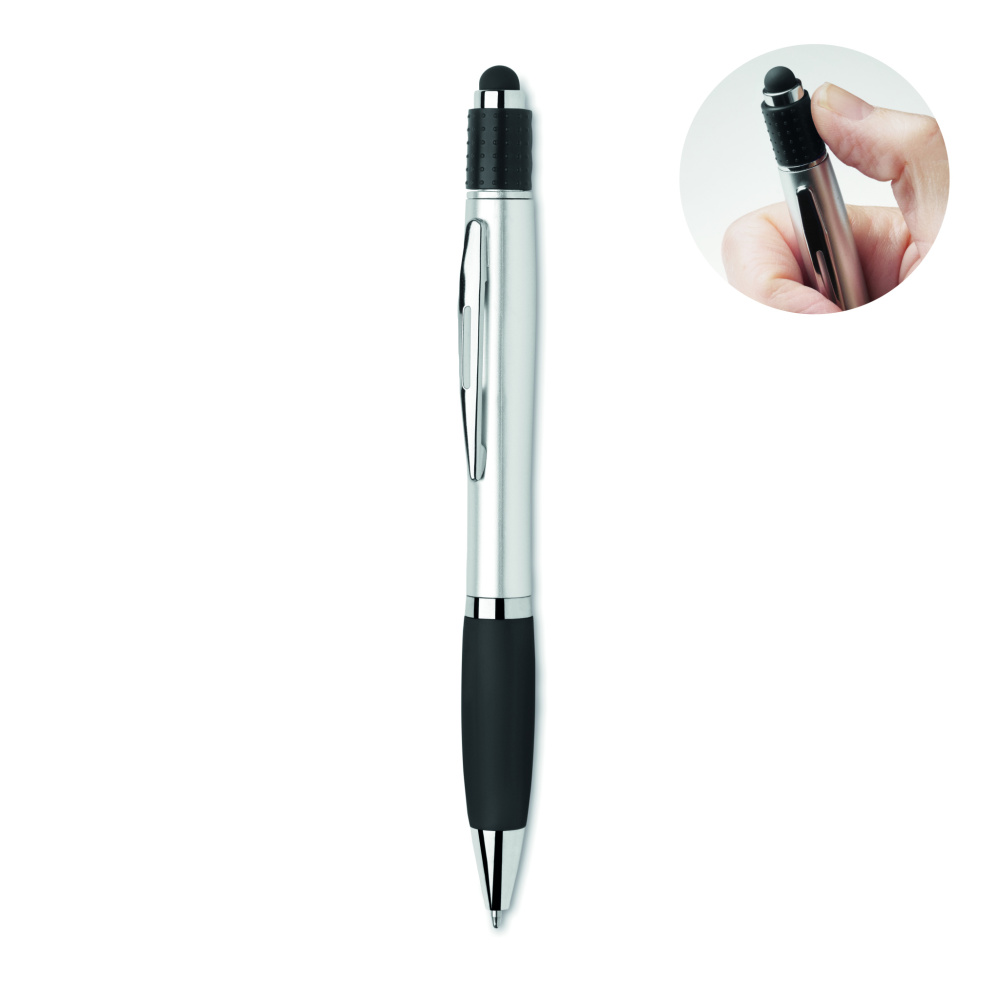 Logo trade business gifts image of: Stylus spinner pen