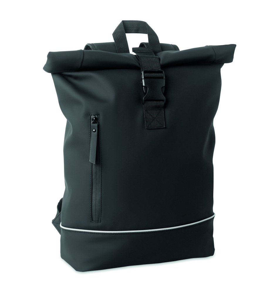 Logo trade advertising products picture of: Laptop 15" roll top PU backpack