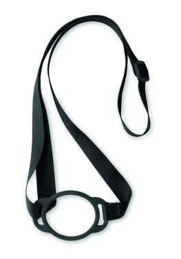 Logo trade promotional giveaways picture of: Lanyard with cup holder 6cm