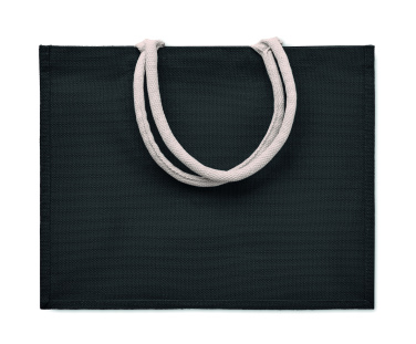 Logo trade promotional gifts image of: Jute bag with cotton handle