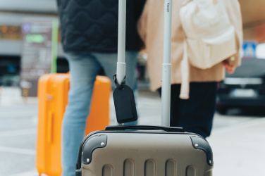 Logo trade corporate gifts picture of: Globetrack RCSrPolyester luggage tag with worldwide locating