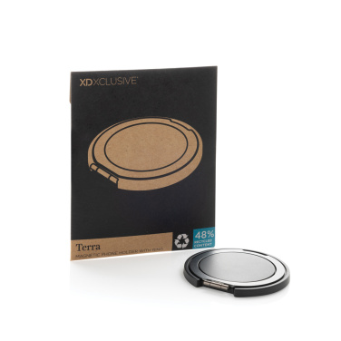 Logo trade promotional item photo of: Terra Magnetic RCS rplastic magnetic phone holder with ring