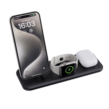 Logotrade promotional product image of: Urban Vitamin Torrance 3 in 1 magnetic 15W charger