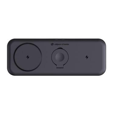 Logo trade business gifts image of: Urban Vitamin Torrance 3 in 1 magnetic 15W charger