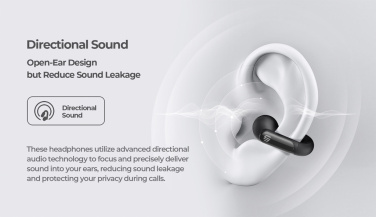 Logotrade promotional item image of: Urban Vitamin Long Beach ENC rplastic wireless earbuds
