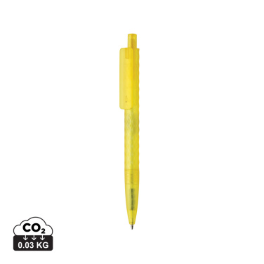 Logo trade promotional giveaways image of: X3 GRS recycled PC plastic pen frosted