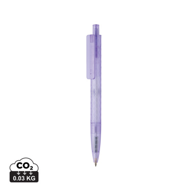 Logotrade promotional gift picture of: X3 GRS recycled PC plastic pen frosted