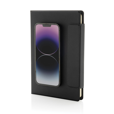 Logo trade corporate gift photo of: Stuart RCS certified RPU magnetic A5 portfolio