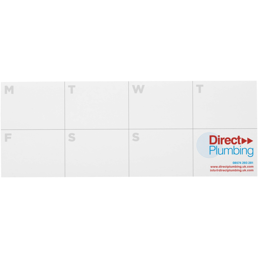 Logotrade advertising products photo of: Sticky-Mate® recycled sticky notes with printed planner