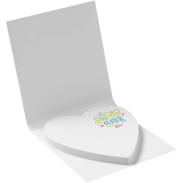 Logotrade promotional items photo of: Sticky-Mate® soft cover heart-shaped sticky notes