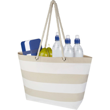 Logo trade promotional gift photo of: Florida 270 g/m² GRS recycled beach tote bag 18L