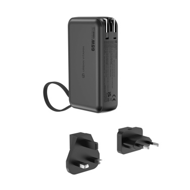 Logo trade promotional item photo of: Urban Vitamin Eureka hybrid GANcharger 10000mah powerbank65W