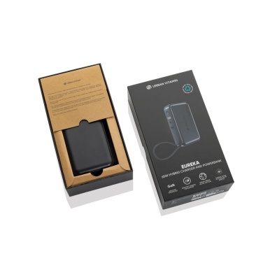 Logo trade corporate gifts picture of: Urban Vitamin Eureka hybrid GANcharger 10000mah powerbank65W