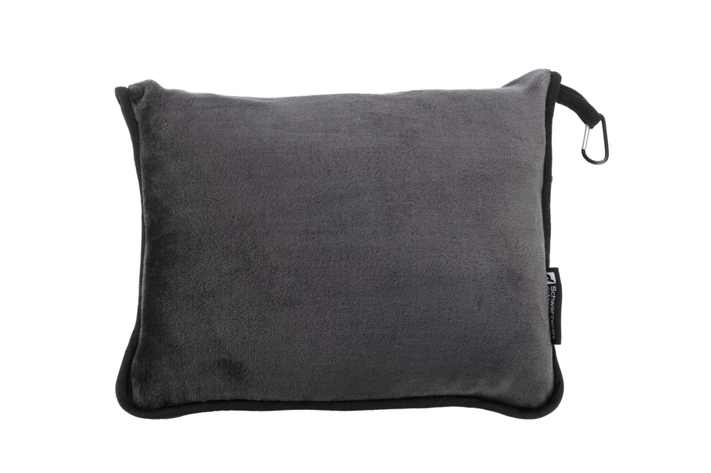 Logo trade corporate gifts image of: Blanket and pillow 2 in 1 AMIATA Schwarzwolf