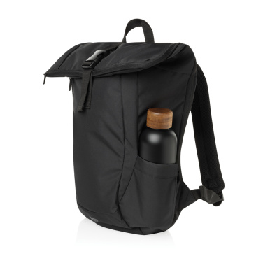 Logo trade promotional gifts image of: Swiss Peak Aware™ RPET Leonard 15.6 inch laptop backpack