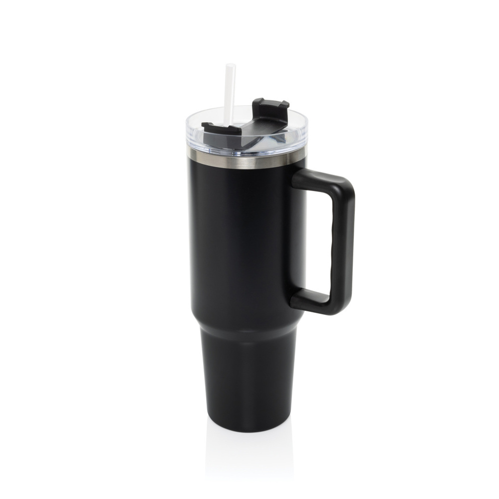 Logo trade promotional products image of: Stadley RCS recycled steel tumbler 1200ML