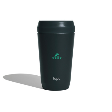 Logotrade advertising products photo of: Topl Recycled Steel To Go Tumbler Patented 360 Lid 354ml