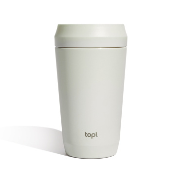 Logo trade corporate gifts image of: Topl Recycled Steel To Go Tumbler Patented 360 Lid 354ml