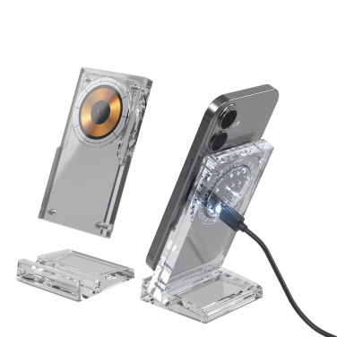 Logo trade corporate gifts picture of: Magcharge 15W magnetic wireless charging stand
