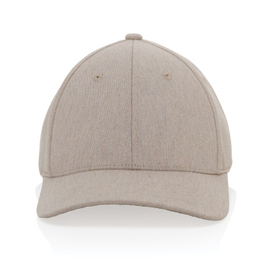Logotrade corporate gift image of: Milo AWARE™ recycled heather 6 panel cap 200gr