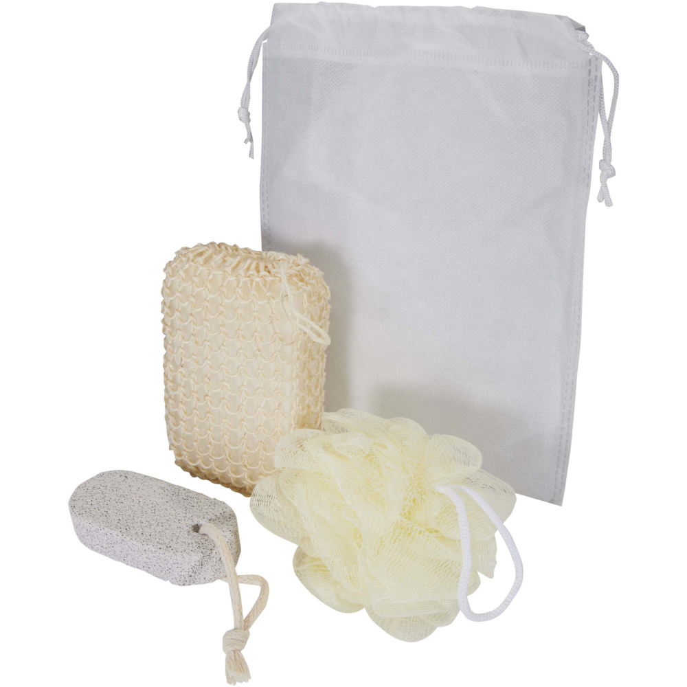 Logo trade promotional gifts image of: Harmony 3-piece bath accessories set