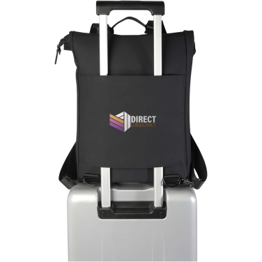 Logo trade promotional giveaways image of: Turner 15.6" GRS recycled roll-top laptop backpack 12L
