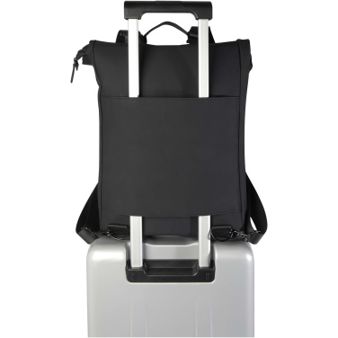 Logotrade promotional merchandise picture of: Turner 15.6" GRS recycled roll-top laptop backpack 12L