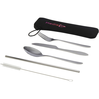 Logotrade business gift image of: Sheen 5-piece stainless steel cutlery set