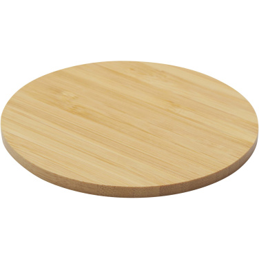 Logo trade promotional giveaways picture of: Cha bamboo coaster