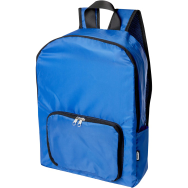Logotrade promotional item picture of: EcoFold RPET foldable backpack 15L