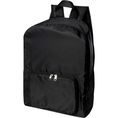 Logo trade promotional giveaways picture of: EcoFold RPET foldable backpack 15L