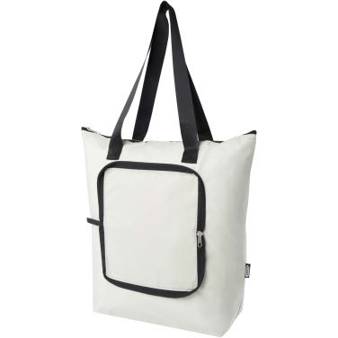 Logo trade promotional products image of: EcoFold RPET foldable tote cooler bag 15L