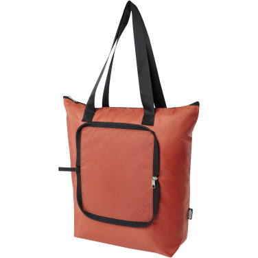 Logotrade advertising products photo of: EcoFold RPET foldable tote cooler bag 15L