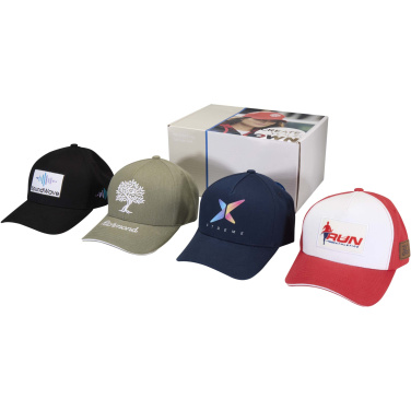 Logo trade promotional gifts image of: Recycled caps sample box