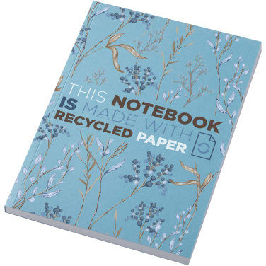 Logo trade promotional giveaways image of: Novella Austen A5 recycled soft cover notebook - 100 sheets