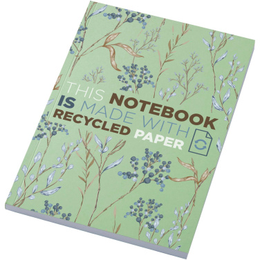 Logo trade advertising products picture of: Novella Austen A5 recycled soft cover notebook - 100 sheets