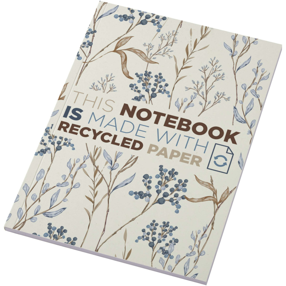 Logotrade advertising product image of: Novella Austen A5 recycled soft cover notebook - 50 sheets