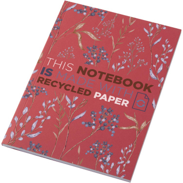 Logotrade promotional giveaway image of: Novella Austen A5 recycled soft cover notebook - 50 sheets