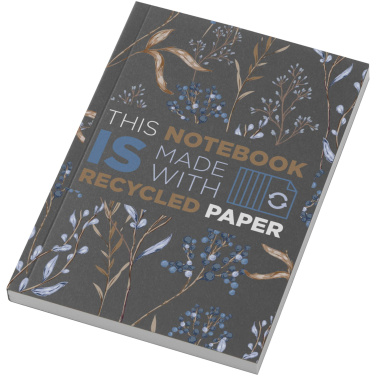 Logo trade business gifts image of: Novella Austen A6 recycled soft cover notebook - 100 sheets