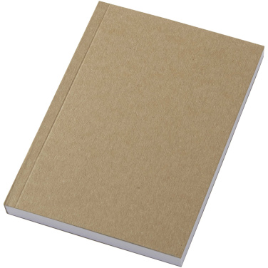 Logo trade corporate gift photo of: Novella Austen A6 recycled soft cover kraft notebook - 100 sheets